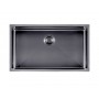 Gun Metal Grey Stainless Steel Handmade Double Bowls Top/Undermount Kitchen/Laundry Sink 762x457x254mm